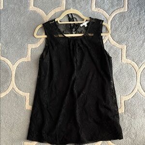Cabi Black Lace Sleeveless Top